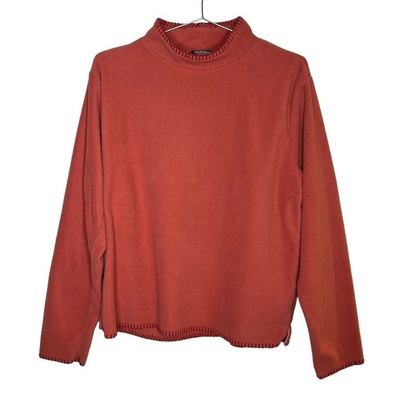 WOOLRICH Mock Neck Fleece Pullover Layering Grenadine - Picture 1 of 6